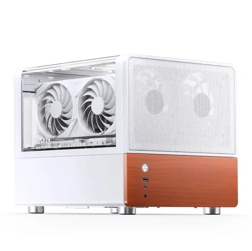 Case JONSBO V12 White – M-ATX/ITX| GPU 260mm| Kính 270°
